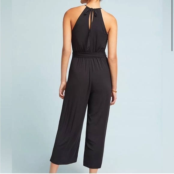 Maeve Anthropolgie Corinna Black Halter Jumpsuit Size XS - Picture 2 of 10